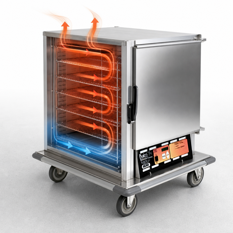 Product image #3 for Panco HPUELSI-RA3.00 Insulated Extended Undercounter Heated/Proofing Cabinet with Polycarbonate Window and Wire Slides