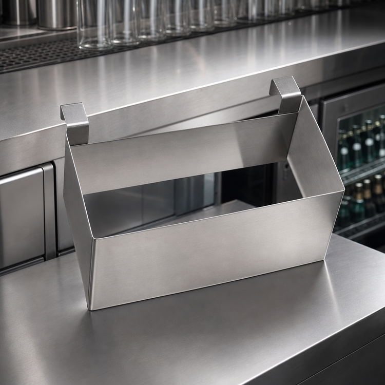 Product image #3 for Glastender 12-Inch Stainless Steel Dry Waste Chute for Underbar Equipment