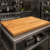 Thumbnail image #3 for John Boos Appalachian 48-Inch x 48-Inch Blended Edge Grain Red Oak Island Countertop with Penetrating Oil Finish