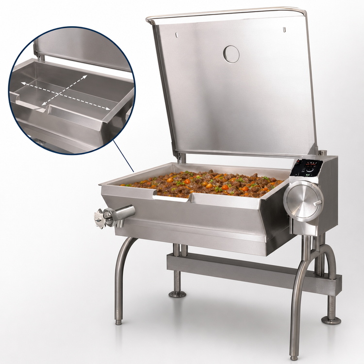 Product image #3 for Cleveland Range PowerPan 30-Gallon Electric Manual Tilt Braising Pan / Tilting Skillet