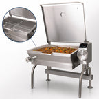 Thumbnail image #3 for Cleveland Range PowerPan SEL30T1 30-Gallon Electric Manual-Tilt Braising Pan / Tilting Skillet, Open-Frame Stainless Steel
