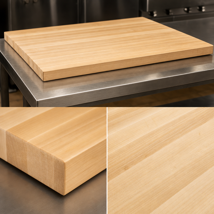 Product image #3 for Boos Block 48 x 38 x 1-1/2-Inch Edge Grain Northern Hard Rock Maple Kitchen Countertop, Varnique Finish