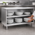 Thumbnail image #3 for Spec-Master Open Front Plate Cabinet with Stainless Steel Top, 60W x 18D Inches