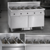 Thumbnail image #3 for Imperial 5-Battery Electric Floor Fryer with Built-In Space Saver Filter System, 50 lb. Tanks