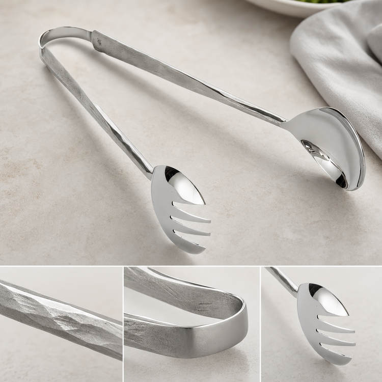 Product image #4 for American Metalcraft Amano Buffetware Hand-Forged Stainless Steel Serving Tongs, 11-3/4 Inch