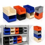 Thumbnail image #3 for Quantum SSB483 Stackable Polypropylene Shelf Bin, 8-1/4"W x 20-1/2"L x 7"H, Autoclavable to 250°F Case of 6