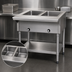 Thumbnail image #3 for Eagle Group SDHT2-240-3 33-Inch Electric Open-Base Hot Food Table, 2 Dry Wells, Stainless Steel, 240V Three-Phase