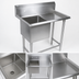 Thumbnail image #3 for John Boos Pro-Bowl 1-Compartment Stainless Steel Sink with Right Drainboard and 10 Inch Backsplash