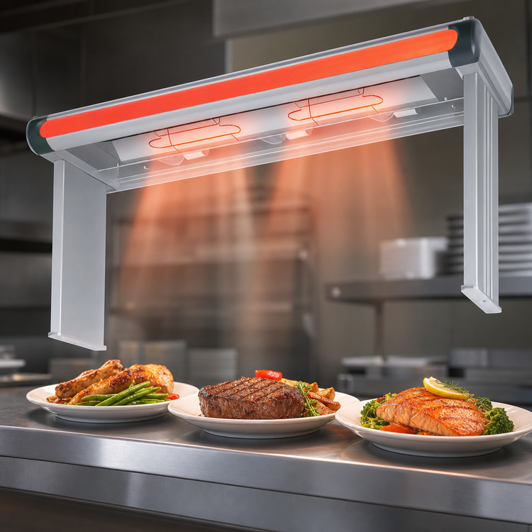 Product image #3 for Hatco Glo-Ray® GR2AHL-30 Designer Infrared Aluminum Strip Heater with Lights, 33-1/2 Inch Wide, High Watt