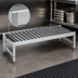 Thumbnail image #3 for Fermostock 59 x 18 x 12-Inch Aluminum Dunnage Rack with 600 lb. Shelf Capacity