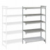 Thumbnail image #4 for Cambro Camshelving Premium 72-Inch x 18-Inch x 84-Inch 5-Tier Stationary Vented and Solid Add-On Polymer Shelving Unit