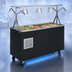 Thumbnail image #3 for Vollrath 2-Series Affordable Portable Refrigerated 4-Pan Cold Food Buffet Station with Breath Guard, Open Storage Base, and Locking Casters