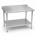 Thumbnail image #3 for Eagle Group BlendPort Deluxe Series Stainless Steel Work Table with Rear Upturn and Adjustable Undershelf, 48 x 24 Inches