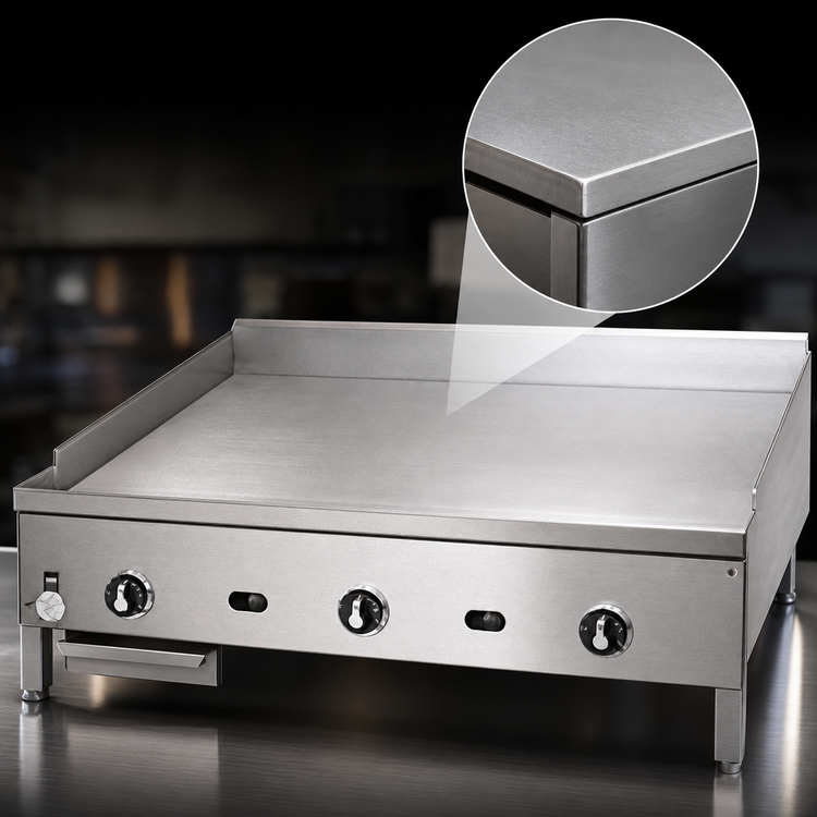 Product image #3 for Jade Range Supreme JGT-2442 42 Inch Countertop Gas Griddle with 1 Inch Smooth Steel Plate