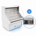 Thumbnail image #3 for Howard-McCray 35E Series Curved-End Self-Contained Open Merchandiser, 39 Inch Wide, LED Top, White