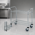 Thumbnail image #3 for Quantum Conductive Two-Shelf Utility Cart, 36 x 24 x 37-1/2 Inches, Chrome Plated