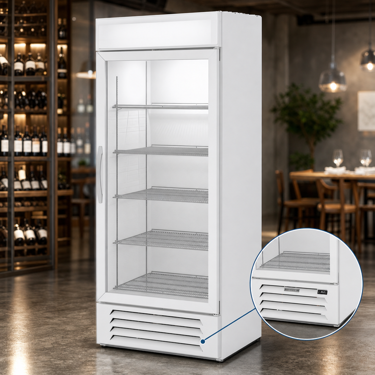 Product image #3 for Beverage Air MarketMax 30-Inch White 1-Section Reach-In Wine Merchandiser
