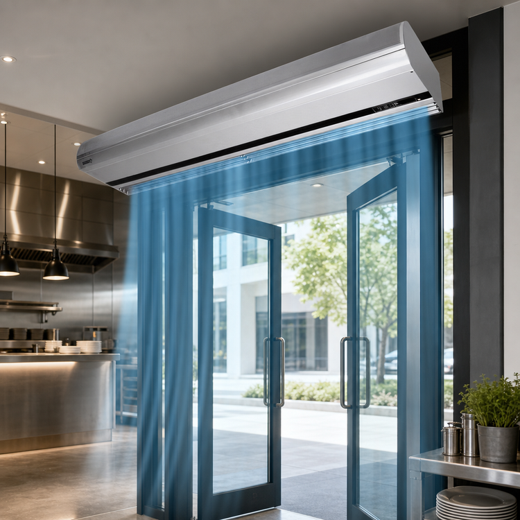 Product image #4 for Berner Architectural Icon 08 Series 120-Inch Unheated Air Curtain with 2 Motors