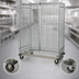 Thumbnail image #3 for Quantum Mobile Dolly Base Security Cage with Doors and Panel Set, 48 Inches Wide x 24 Inches Deep x 70 Inches High, Chrome Plated