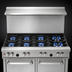 Thumbnail image #3 for Southbend Ultimate 48-Inch Gas Restaurant Range with 7 Open Burners, Standard Oven, and Cabinet Base