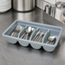 Thumbnail image #4 for Cambro Cambox® 4-Compartment Light Gray Hi-Gloss Plastic Cutlery Box