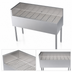 Thumbnail image #3 for Krowne Royal Series Stainless Steel Free Standing Underbar Corner Drainboard with Left End Return, 48 x 19 x 36-1/2 Inches