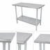 Thumbnail image #3 for Advance Tabco Special Value Series 30-Inch x 18-Inch Flat Top Stainless Steel Work Table with Adjustable Undershelf
