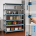 Thumbnail image #3 for MetroMax Q 5-Shelf Starter Shelving Unit, 48W x 24D x 74H, Polymer/Wire, Stationary