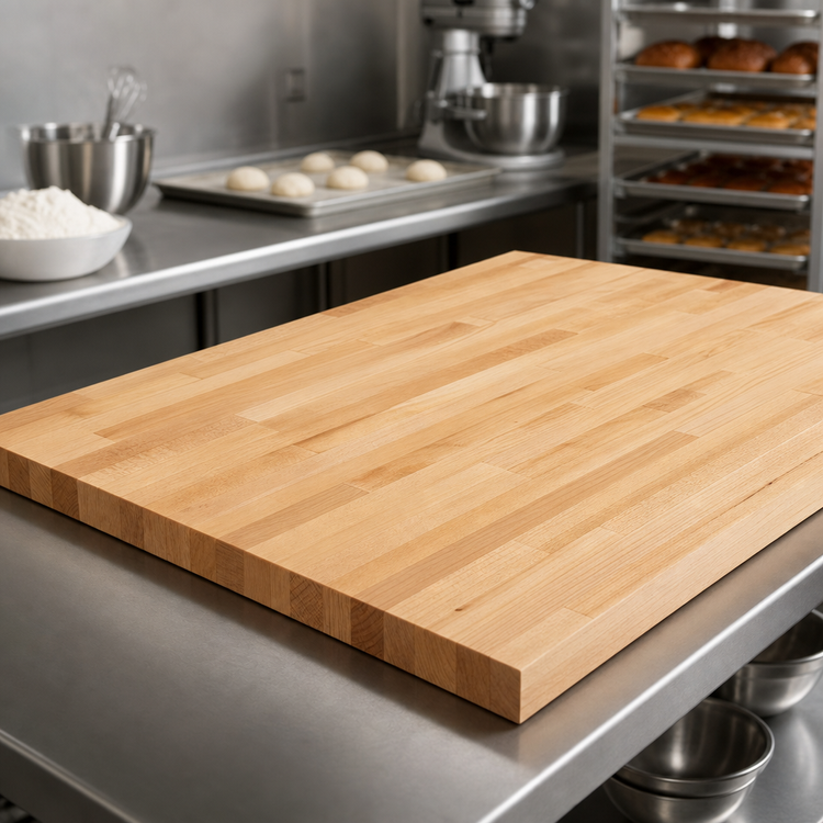Product image #3 for John Boos Edge Grain Flat Wood Baker's Table Top, 168 x 36 x 2-1/4 Inch, Northern Hard Rock Maple