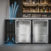 Thumbnail image #3 for Continental Refrigerator BB59SNGD 59-Inch Shallow Depth Back Bar Cooler with Glass Doors
