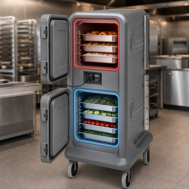 Product image #3 for Cambro Pro Cart Ultra Electric Front-Loading Hot/Cold Food Pan Carrier, 8 GN 1/1 Pan Capacity