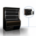 Thumbnail image #3 for Howard-McCray 32E Series 74 Inch Dairy Open Merchandiser Open-Air Cooler, Open Front, Remote Refrigeration, Black