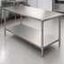 Thumbnail image #3 for Advance Tabco 18-Gauge Stainless Steel Undershelf for 84-Inch x 30-Inch Work Tables