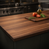 Thumbnail image #3 for John Boos Boos Block American Black Walnut Blended Edge Grain Kitchen Countertop, 144 x 36 x 1-1/2 Inch, Penetrating Oil Finish