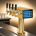Thumbnail image #3 for Micro Matic T Style 12-Inch Wide 4-Faucet Countertop Glycol-Cooled Draft Beer Tower, PVD Brass Finish