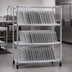 Thumbnail image #3 for New Age 3-Tier Mobile Aluminum Tray-Drying Rack, 60-Tray Capacity