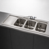 Thumbnail image #3 for Advance Tabco Bar King Supreme Drop-In 3-Compartment Bar Sink with Left Drainboard