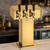 Thumbnail image #3 for Perlick Century Standard Base 3-Faucet Tee Draft Beer Tower, Countertop, Glycol-Cooled, Tarnish-Free Brass Finish