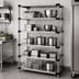 Thumbnail image #3 for Quantum Solid Stainless Steel Shelving Starter Kit, 54 in. W x 14 in. D x 86 in. H, 5 Solid Shelves