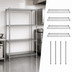 Thumbnail image #3 for Quantum 4-Shelf 304 Stainless Steel Stationary Wire Shelving Starter Kit, 42 Inch W x 14 Inch D x 63 Inch H