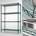 Thumbnail image #4 for Eagle Valu-Gard Green Epoxy Double-Mat Wire Shelving Starter Unit, 4-Tier, 60 x 18 x 74 Inches