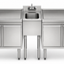 Thumbnail image #3 for Eagle Group 2200 Series Underbar Modular Add-On Hand Sink Unit, 12