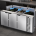 Thumbnail image #3 for Beverage-Air 72-Inch Three-Section Pass-Thru Back Bar Refrigerator with Solid Doors