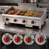 Thumbnail image #3 for Omcan USA 48-Inch Countertop Stainless Steel Natural Gas Griddle with Thermostatic Control