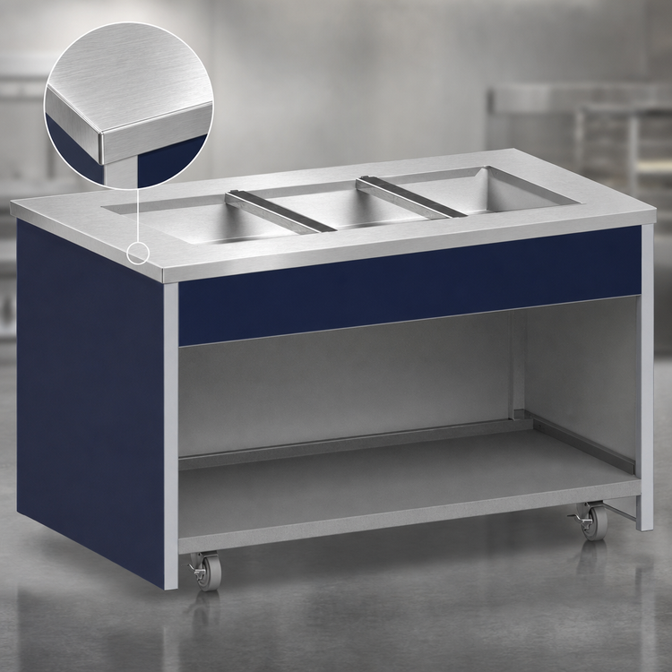 Product image #3 for Atlas Metal INFIC-4 Mobile Ice-Cooled Cold Food Unit