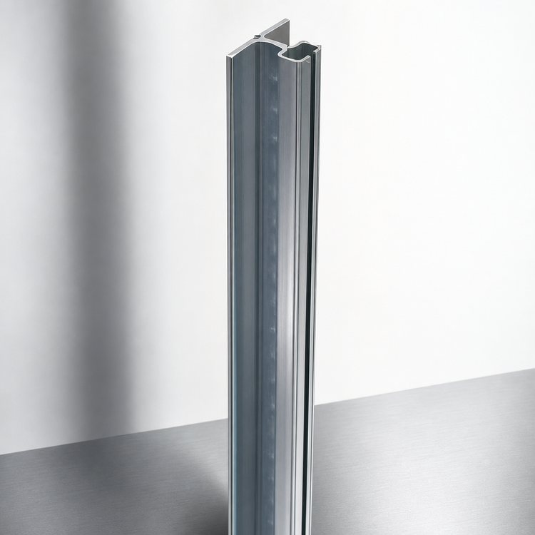 Product image #3 for Eagle Group MMU/A-9 108-Inch Wall-Mounted Cantilevered Shelving Upright, Aluminum
