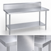 Thumbnail image #3 for Duke 144-Inch x 30-Inch Stainless Steel Work Table with 10-Inch Riser and Undershelf