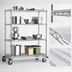 Thumbnail image #3 for Eagle Group 4-Tier Chrome Wire Dolly Truck Shelving Unit, 60