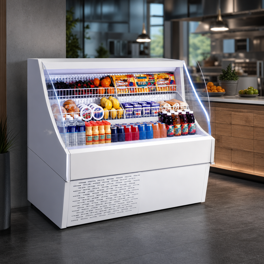 Curved Open Merchandiser Design