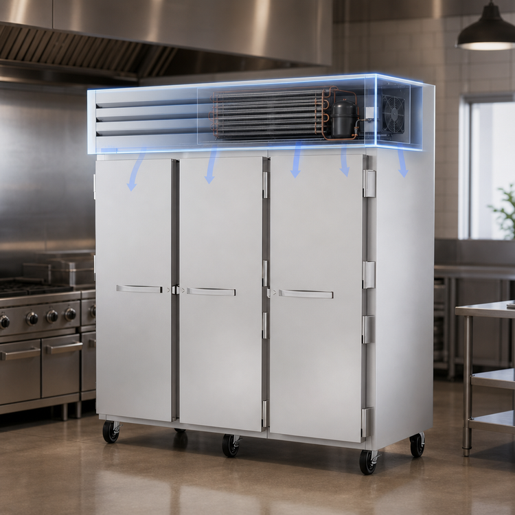 Product image #3 for True SPEC SERIES 3-Section Reach-In Refrigerator with Solid Swing Doors